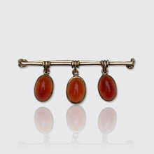 Load image into Gallery viewer, 19th Century Viennese Carnelian Egg Brooch in Original Box