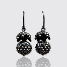 Load image into Gallery viewer, Georgian Cut Steel Strawberry Drop Earrings