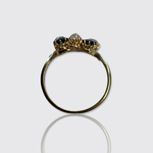 Load image into Gallery viewer, Belle Epoque Sapphire &amp; Diamond Tiara Ring