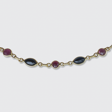 Load image into Gallery viewer, Sapphire &amp; Ruby Link Bracelet