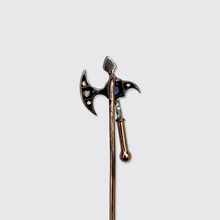 Load image into Gallery viewer, Antique Sapphire &amp; Diamond Axe Stickpin