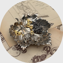 Load image into Gallery viewer, Reserved: Vintage Silver Leaf-Shaped Ring Tray, Buccellati