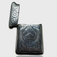 Load image into Gallery viewer, Antique Sterling Silver Egyptian Revival Vesta Case