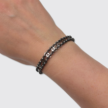 Load image into Gallery viewer, 18th Century Iron Watch Chain Bracelet with Swivel Fob
