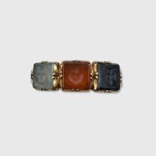Load image into Gallery viewer, Georgian Hardstone &#39;Hope, Love &amp; Faith&#39; Ring
