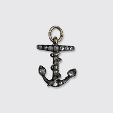 Load image into Gallery viewer, Victorian Rose-Cut Diamond Anchor Pendant