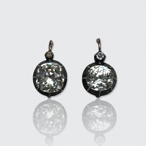 Victorian Paste Leverback Earrings