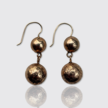 Load image into Gallery viewer, Victorian Engraved Orb-Shaped Drop Earrings