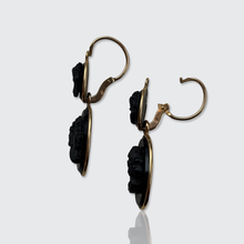Load image into Gallery viewer, Victorian French Jet Day to Night Earrings