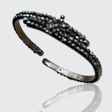 Load image into Gallery viewer, Georgian Cut Steel Butterfly Crossover Bangle
