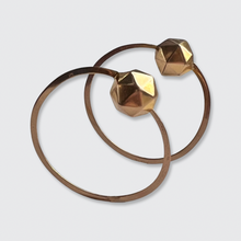 Load image into Gallery viewer, Victorian French Hoop Earrings with Rhombic Details