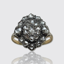Load image into Gallery viewer, Antique Rose-Cut Diamond Cluster Ring