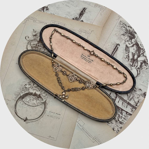 19th Century Brass Saint Esprit Necklace