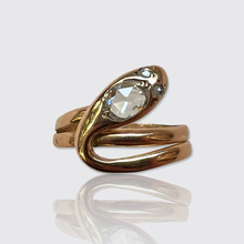 Load image into Gallery viewer, Victorian Rose-Cut Diamond Snake Ring