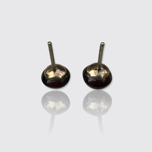 Load image into Gallery viewer, Garnet &amp; Diamond Ear Studs, Button Conversion