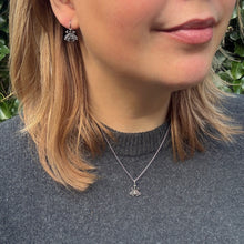 Load image into Gallery viewer, Georgian Cut Steel Butterfly Earrings and Pendant