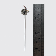 Load image into Gallery viewer, Victorian Ruby &amp; Diamond Cockatoo Stickpin