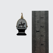Load image into Gallery viewer, 19th Century French Onyx Cupid Intaglio Fob