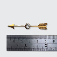 Load image into Gallery viewer, Cushion-Cut Diamond Arrow Brooch