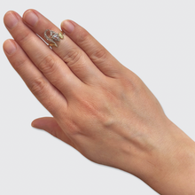 Load image into Gallery viewer, Belle Epoque Rose-Cut Diamond Flower Bud Ring