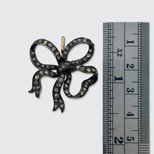 Load image into Gallery viewer, 19th Century Rose-Cut Diamond Bow Pendant