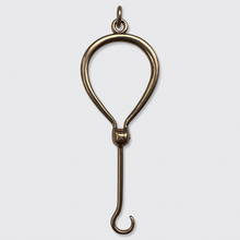 Load image into Gallery viewer, Victorian Gold Foldable Button Hook Pendant