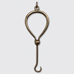 Victorian Gold Foldable Button Hook Pendant