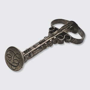 18th Century Silver Travel Necessaire with Signet