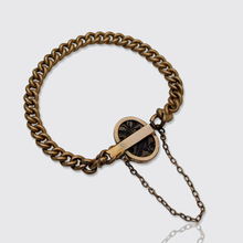 Load image into Gallery viewer, 19th Century Curb-Link Scarab Bracelet