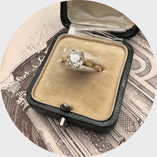 Load image into Gallery viewer, Old Mine-Cut Diamond Solitaire Ring