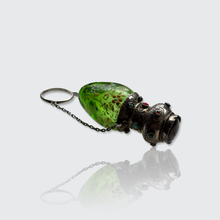 Load image into Gallery viewer, 19th Century Viennese Glass Perfume Bottle with Finger Ring