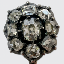 Load image into Gallery viewer, Victorian Antique-Cut Diamond Flower Lace Pin