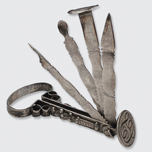 Load image into Gallery viewer, 18th Century Silver Travel Necessaire with Signet