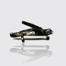 Load image into Gallery viewer, 19th Century Rose-Cut Diamond Soaring Swallow Brooch