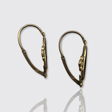 Load image into Gallery viewer, 19th Century Gold &amp; Onyx Earrings, Vatican Workshop