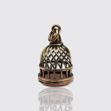 Load image into Gallery viewer, Victorian Bird Cage 'ML' Monogram Pendant