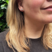 Load image into Gallery viewer, 19th Century Rose-Cut Diamond Cluster Earrings
