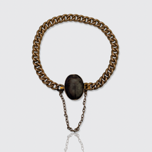 Load image into Gallery viewer, 19th Century Curb-Link Scarab Bracelet