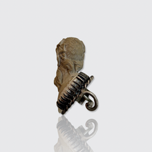Load image into Gallery viewer, 19th Century Grand Tour Lava Stone Faun Brooch