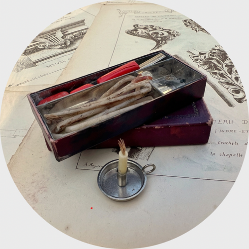 Antique Wax Seal Set with Candlestick