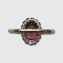 Load image into Gallery viewer, Victorian Pink Tourmaline &amp; Diamond Cluster Ring
