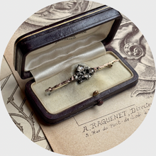 Load image into Gallery viewer, Victorian Rose-Cut Diamond Bar Brooch