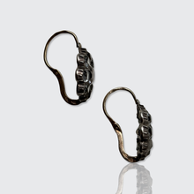 Load image into Gallery viewer, Victorian Paste Cluster Leverback Earrings