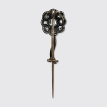 Load image into Gallery viewer, Victorian Antique-Cut Diamond Flower Lace Pin