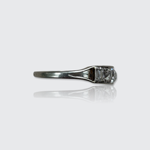 Load image into Gallery viewer, Art Deco White Gold Antique-Cut Diamond Five Stone Ring