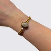 Load image into Gallery viewer, 19th Century Curb-Link Scarab Bracelet