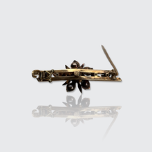 Load image into Gallery viewer, Victorian Rose-Cut Diamond Floral Brooch