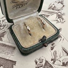 Load image into Gallery viewer, Reserved for ‘R’, payment 1/5: Ouroboros earrings with diamonds
