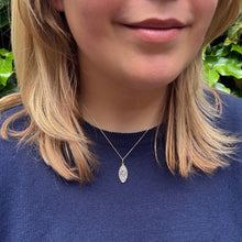 Load image into Gallery viewer, 19th Century Rose-Cut Diamond Marquise-Shaped Pendant