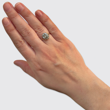 Load image into Gallery viewer, Victorian Rose-Cut Diamond Flower Ring